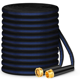 Hepciee 50ft non-expandable garden hose for steady irrigation.
