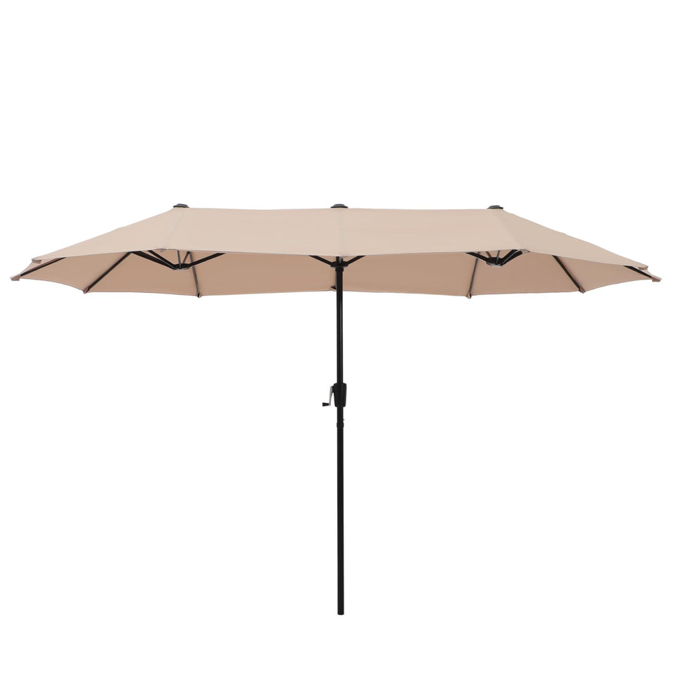 HERA'S PALACE 13 ft rectangle umbrella with crank for quick shade setup by the pool