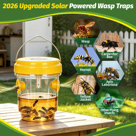 Herbal Bliss garden-ready traps blend with patios while targeting wasps and hornets.
