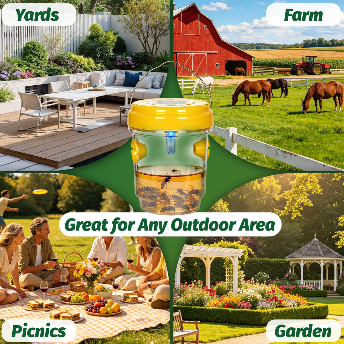 Herbal Bliss weather-durable plastic construction withstands outdoor conditions season after season.