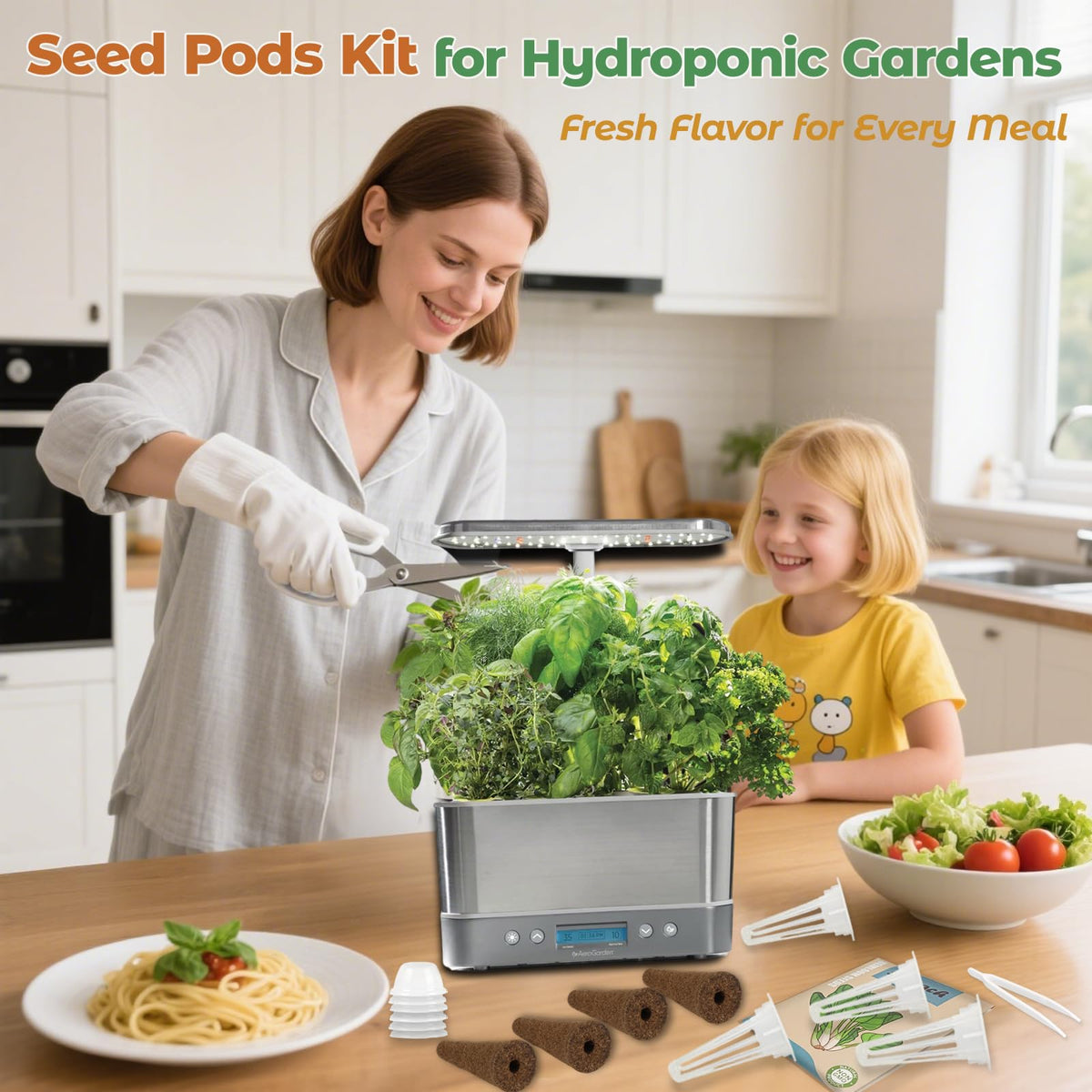 Herblink cilantro seed pods kit reusable-pods support better airflow and sustainability