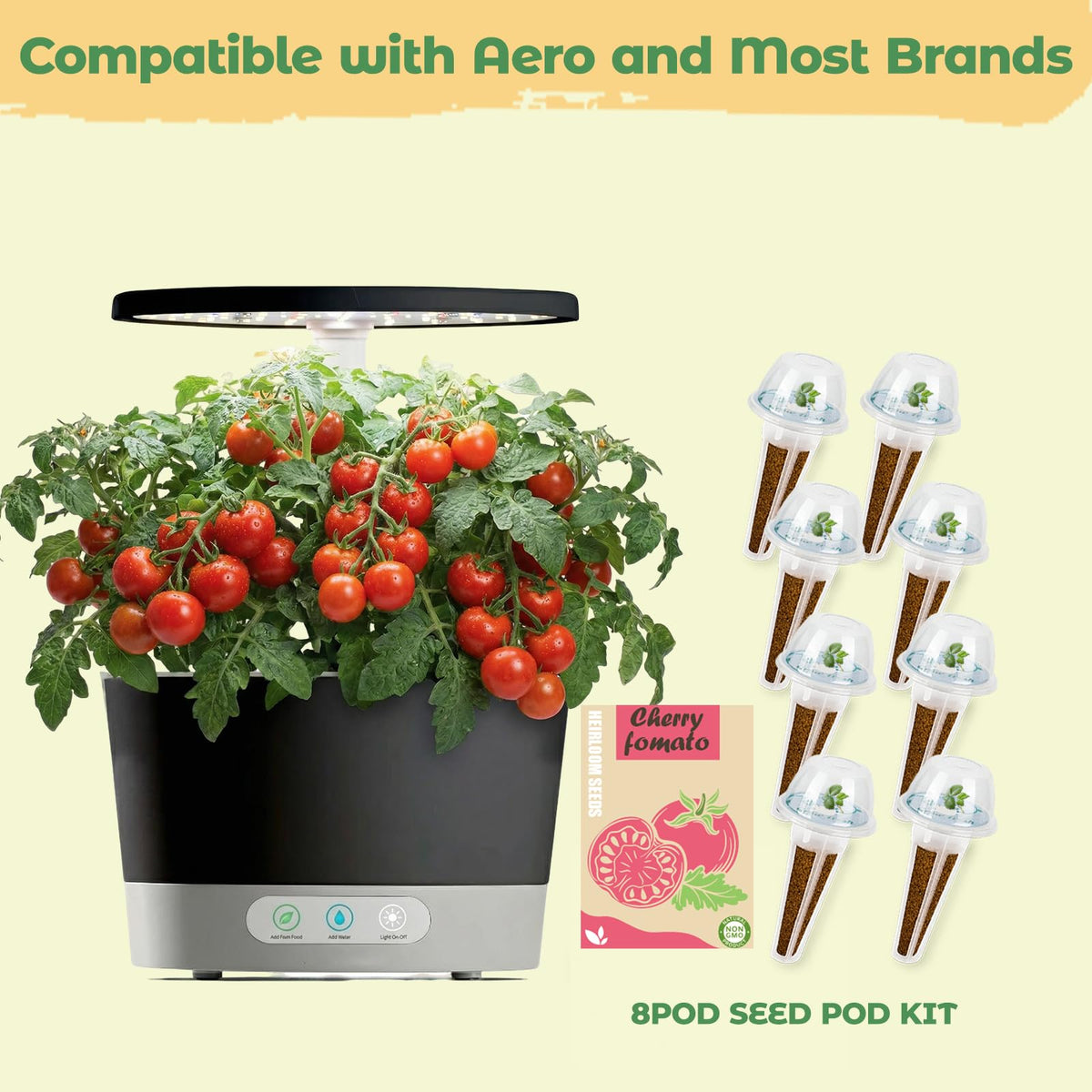 Herblink grow sponges eight-pack to promote faster root growth and healthy sprouts