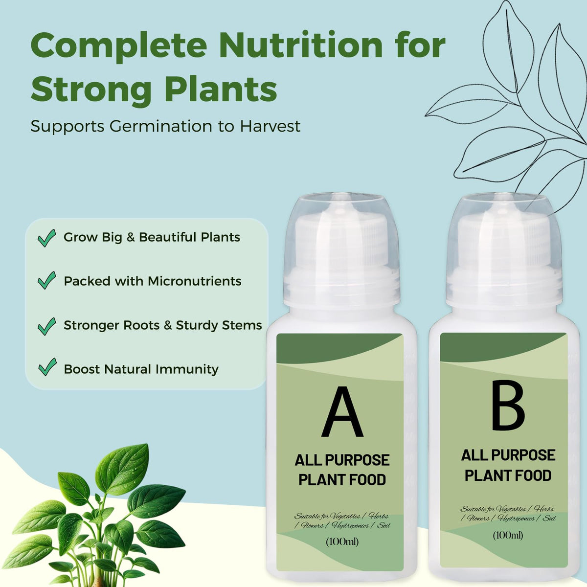 Herblink light-blocking stickers support focused germination and root development.