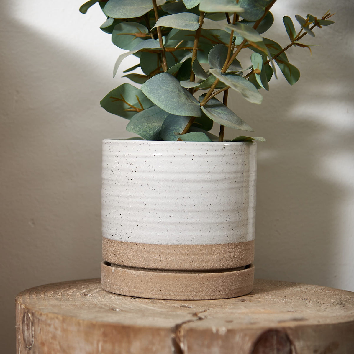 HERDUK matte glaze close-up highlighting elegant circular patterns