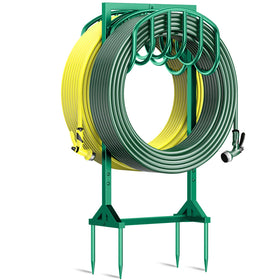 HeroicLion garden hose holder base stability keeps hoses upright and balanced.