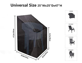 HERSENT outdoor chair cover with dust protection keeps furniture clean between seasons