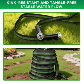 HERZO 50ft aluminum fittings provide secure, leak-free connections.