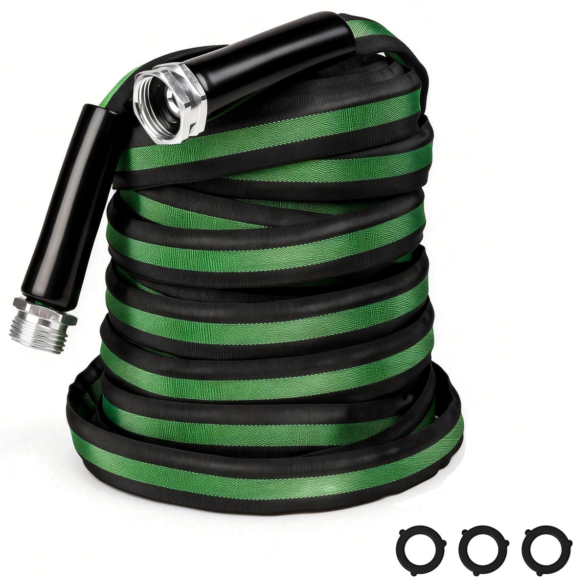 HERZO 50ft lightweight garden hose for easy handling during long watering tasks.