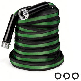 HERZO 50ft lightweight garden hose for easy handling during long watering tasks.