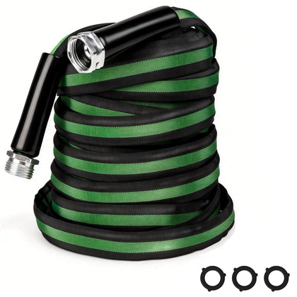 HERZO 50ft lightweight garden hose for easy handling during long watering tasks.