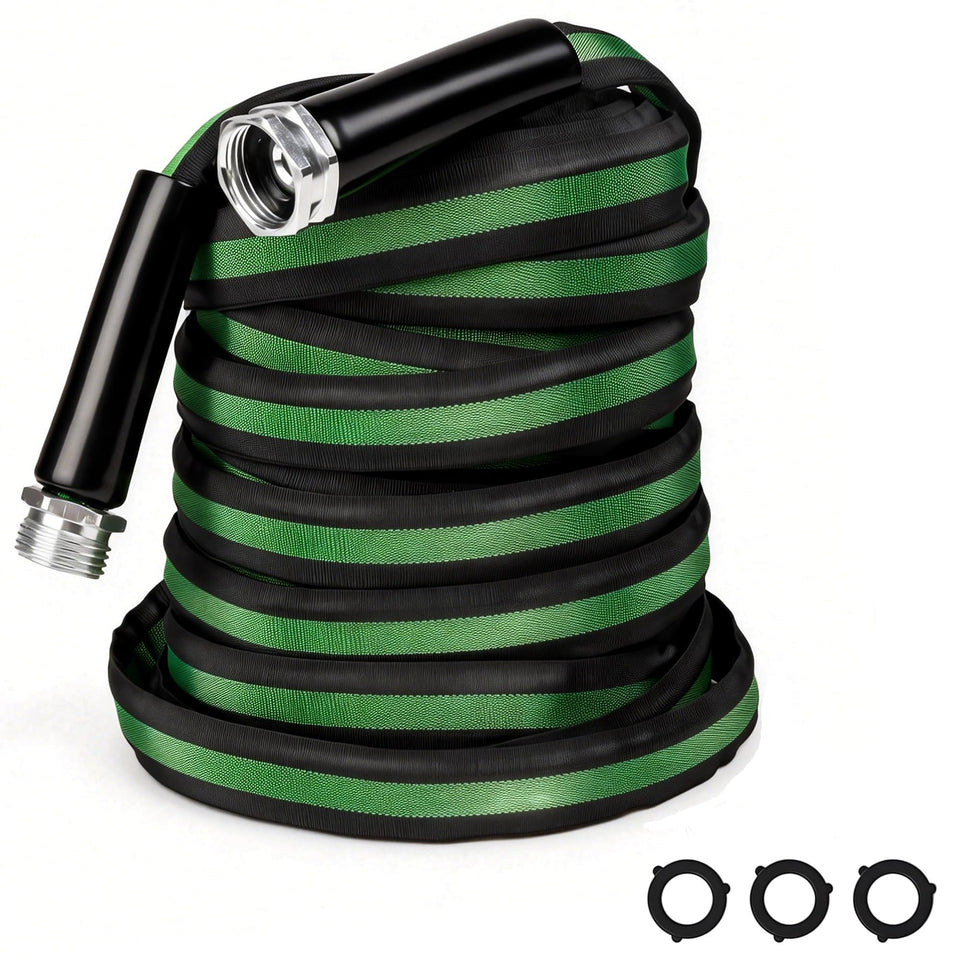 HERZO 50ft lightweight garden hose for easy handling during long watering tasks.