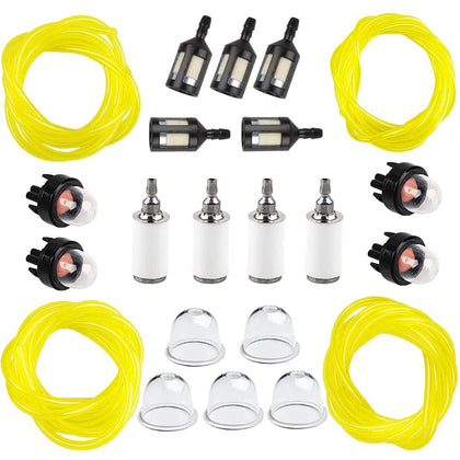 Hettluo four-size fuel line hose for small engines flexible routing