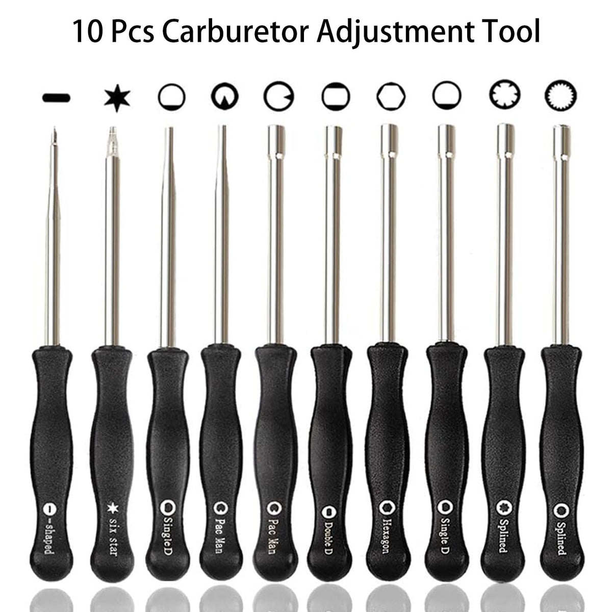 Hettluo squared-handle tuning grip enables precise 1/4 turn increments during carb adjustments