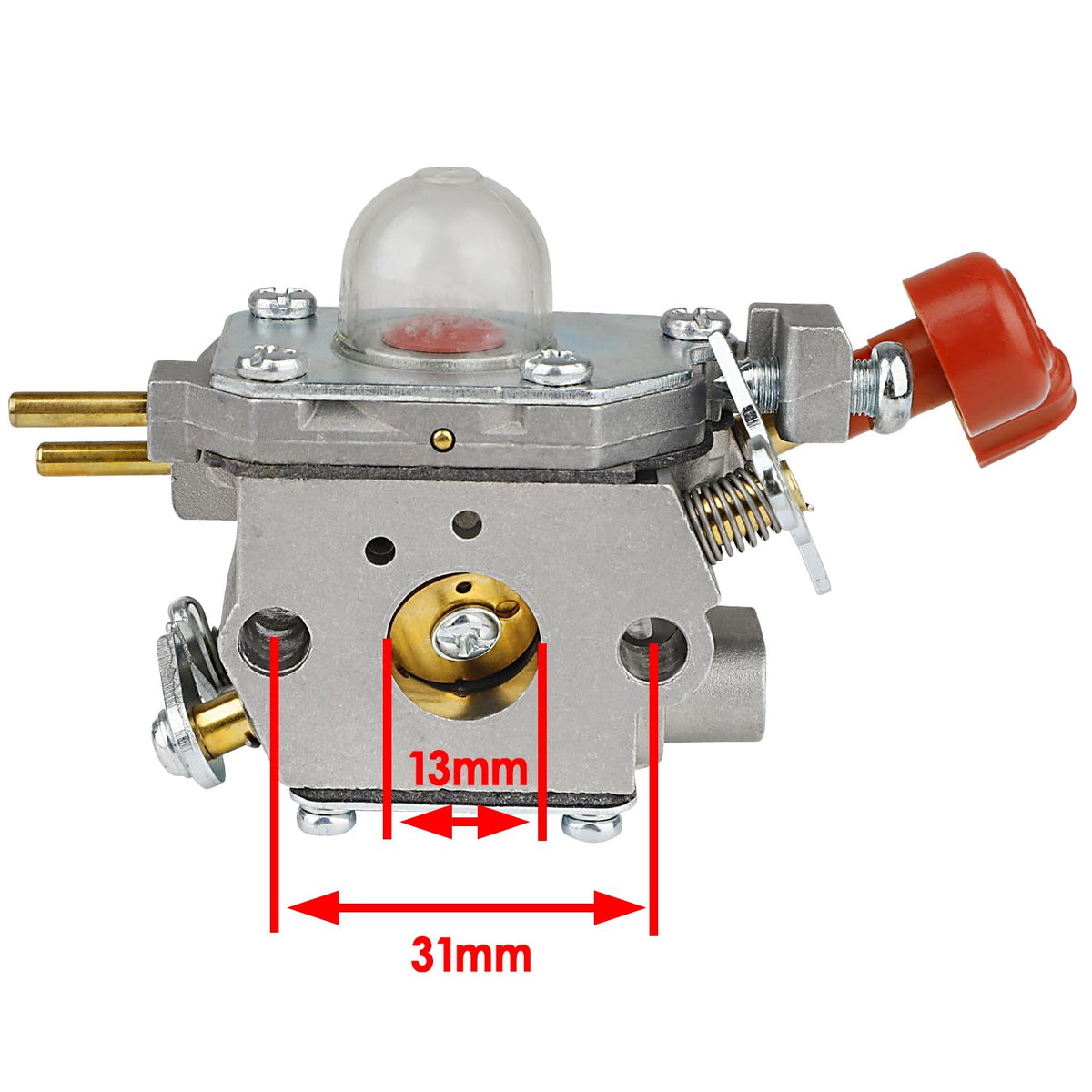 Hettluo TB35EC carburetor replacement for Troy-Bilt tool, smooth startup potential.