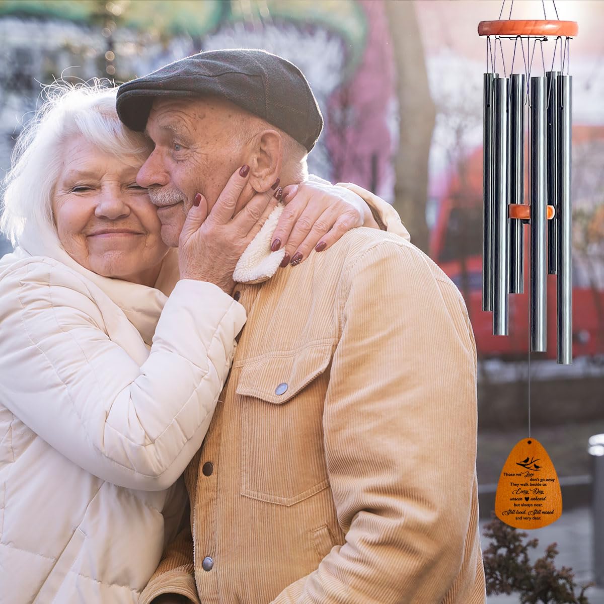 HEWBE wind chimes deliver rich, soothing tones with breeze.