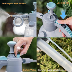 hewewor 70oz sprayer ergonomic handle provides comfortable long-use grip