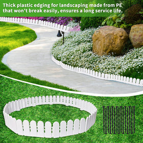 Hewlaud edging border packaging shows contents clearly for quick setup.