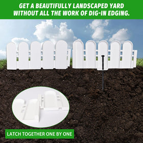 Hewlaud interlocking edging pieces connect smoothly for flexible garden shaping.
