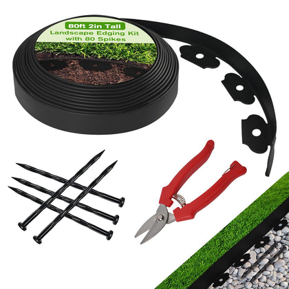 Hewlaud Landscape Edge Border Kit demonstrating a clean no-dig border setup.