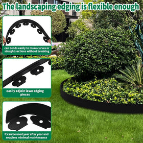 Hewlaud plastic edging close-up showing sturdy, flexible PE material.