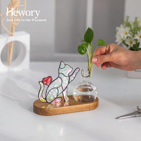 Hewory ready-to-gift packaging protects the cat planter during shipping