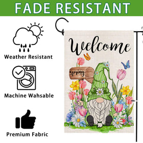 Hexagram linen fabric flag offers easy care and long-lasting color.