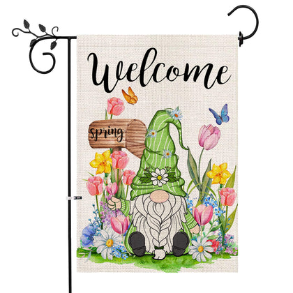 Hexagram spring garden flag 12x18 adds seasonal curb appeal to your yard.