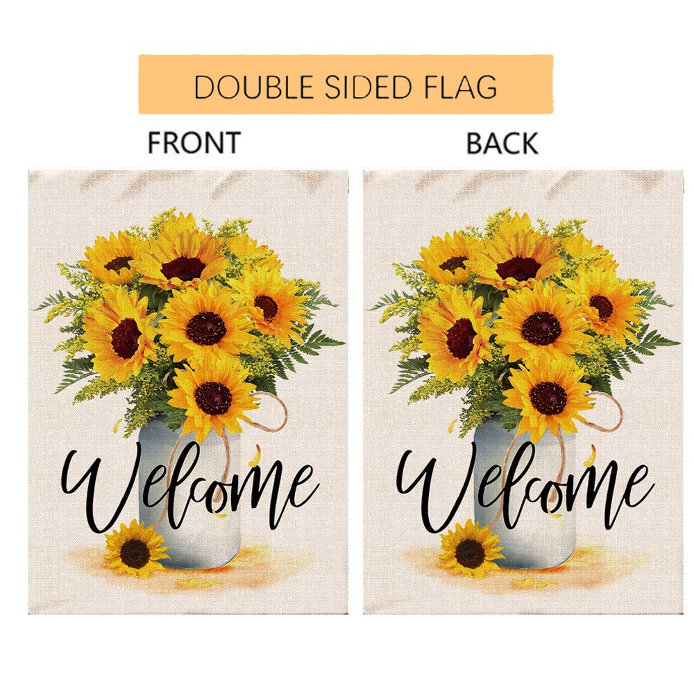 Hexagram Summer House Flag on patio, double-sided visibility for versatile yard decor.