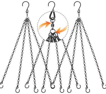 Heybe 16-inch 4-point chain with swivel for balanced plant support