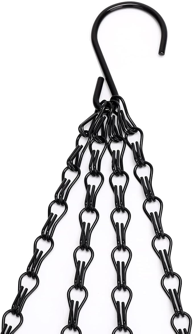 Heybe adjustable hanging chain shortens or lengthens to fit heights.