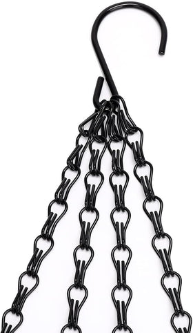 Heybe adjustable hanging chain shortens or lengthens to fit heights.