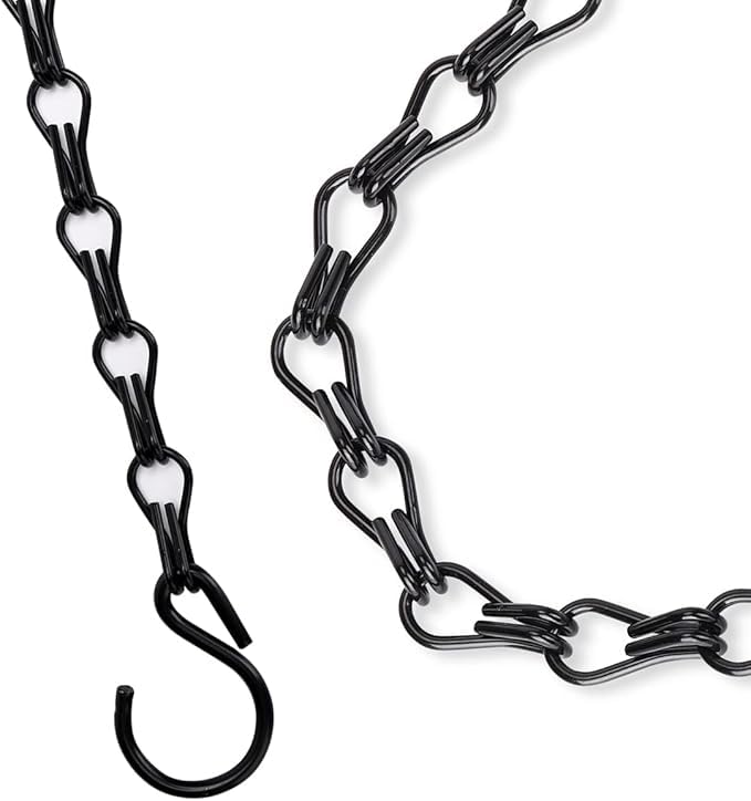 Heybe heavy-duty iron chain supports up to 22 lbs for pots and feeders.