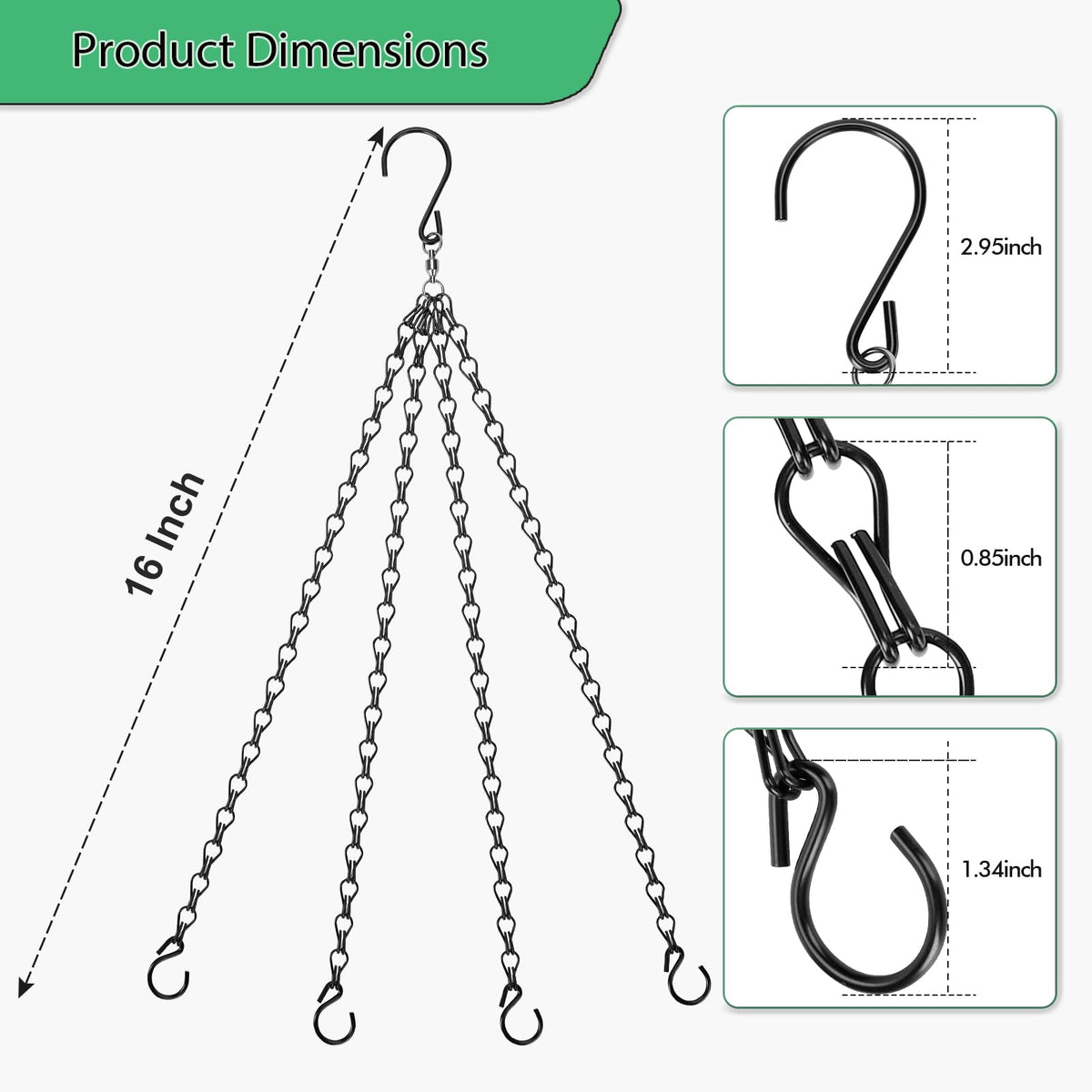 Heybe indoor outdoor chain for plants and decor