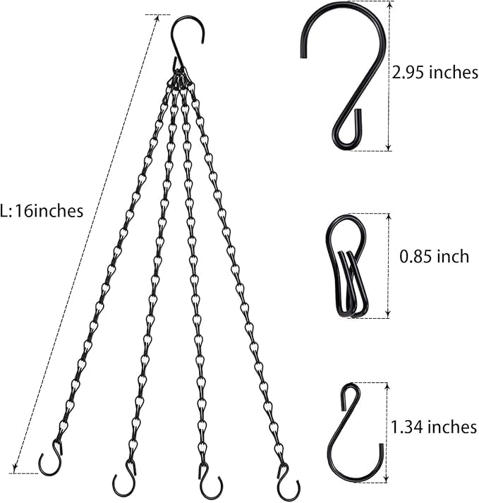Heybe outdoor indoor hanging solution for planters, bird feeders, and lanterns.