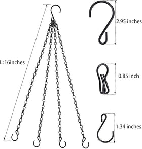 Heybe outdoor indoor hanging solution for planters, bird feeders, and lanterns.