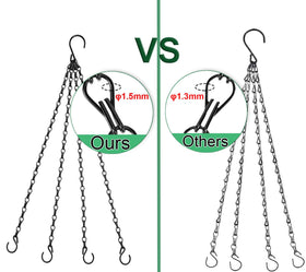 Heybe S hooks included for quick, adjustable hanging setup