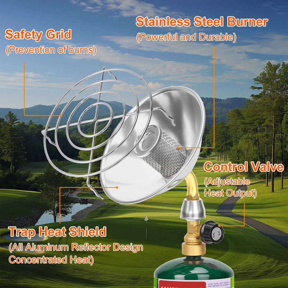 HEYDUOTON heat control knob allows gentle to high warmth