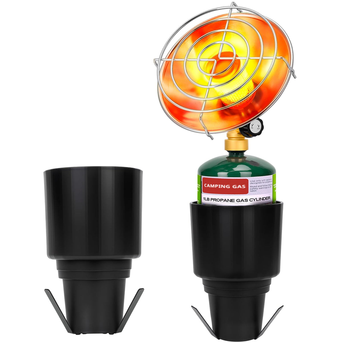 HEYDUOTON propane golf cart heater assembled for instant warmth on the course
