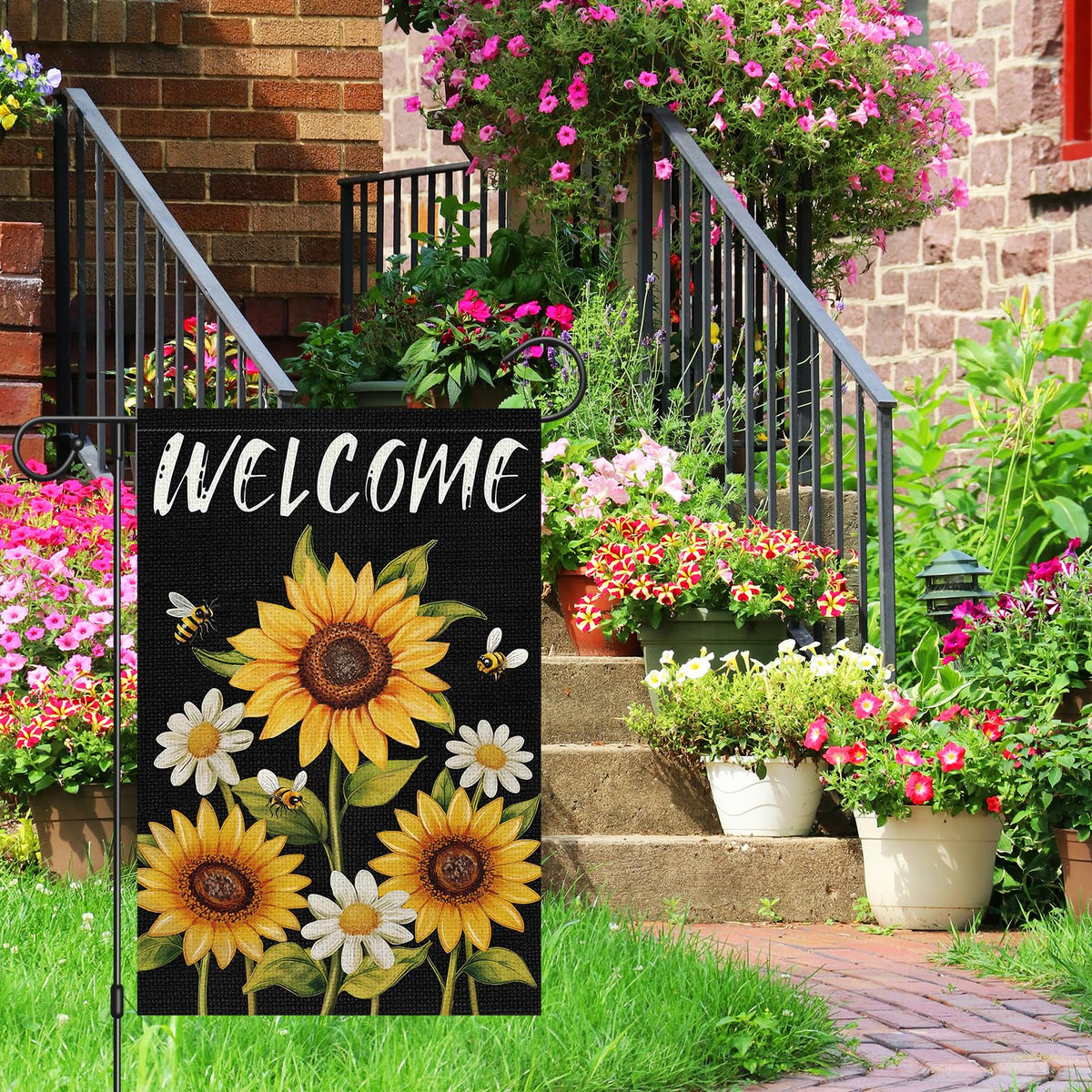 Heyfibro 12x18 garden flag for versatile seasonal decor