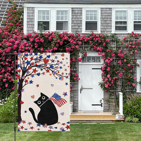 Heyfibro fourth of july garden flag showcases festive USA motif