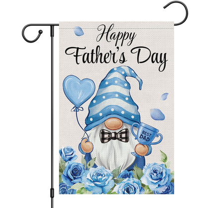 Heyfibro Happy Father’s Day garden flag with double-sided text for outdoor decor.