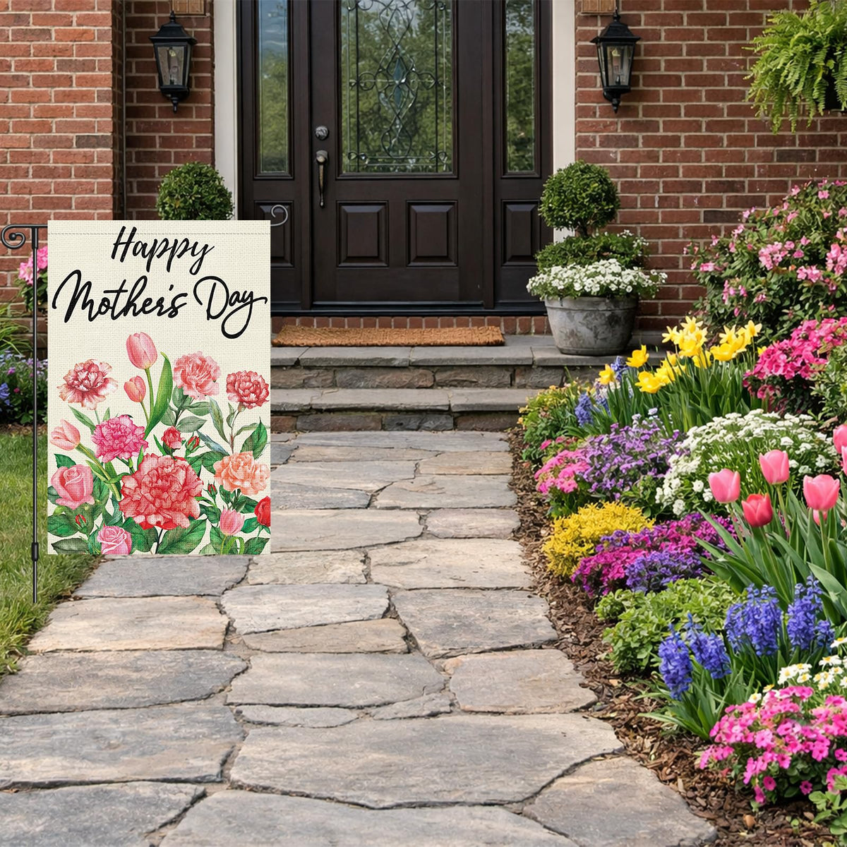 Heyfibro burlap flag texture highlights outdoor durability and weather resistance