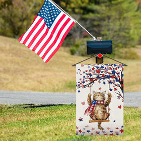 Heyfibro memorial day fourth of july flag ready for outdoor display.