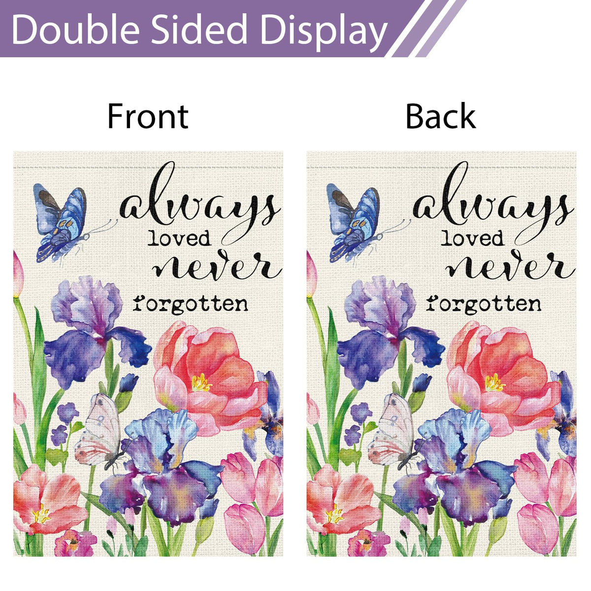 Heyfibro memorial flag 12x18 sleeve shows compatibility with standard flag poles.