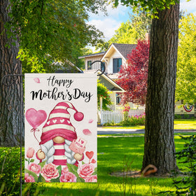 Heyfibro Mother's Day flag elevates garden décor with durable burlap print
