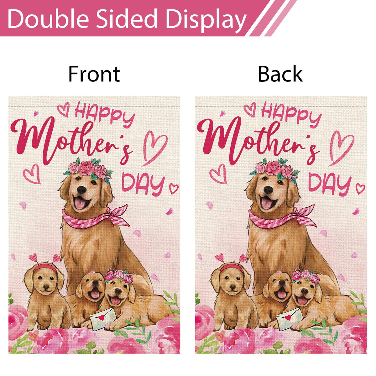 Heyfibro Mother's Day gift garden flag suitable for mom’s outdoor space.
