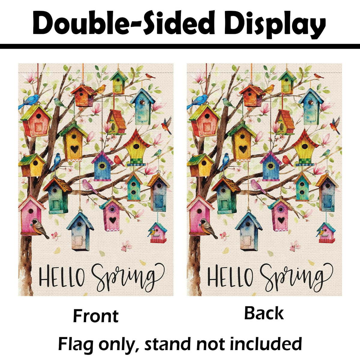 Heyfibro outdoor flag made of burlap, weather-resistant and fade-resistant for outdoors
