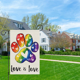 Heyfibro Pride flag makes a thoughtful outdoor gift for loved ones.