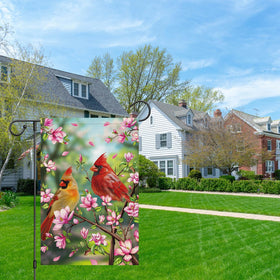 Heyfibro cardinal magnolia flag enhances yard decor year-round
