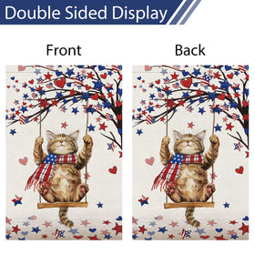 Heyfibro weather-resistant burlap flag withstands outdoor conditions.